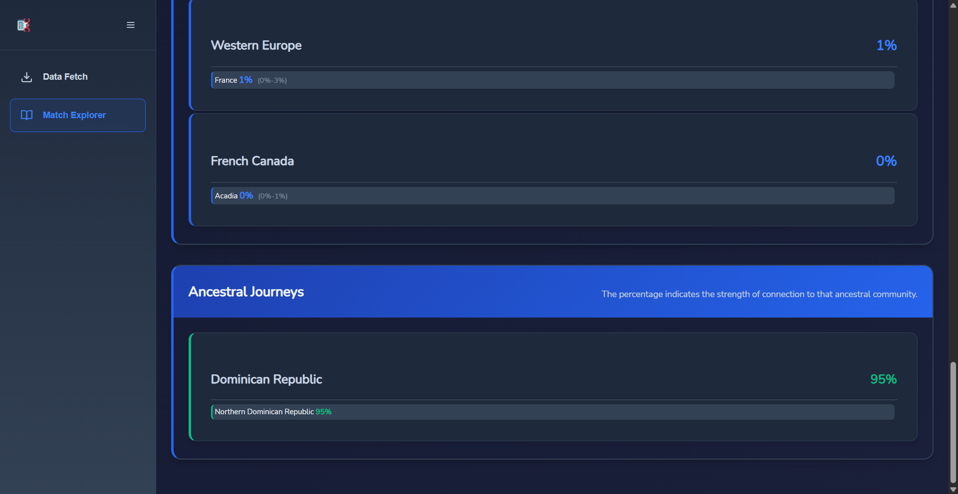 MatchFetch Main Interface